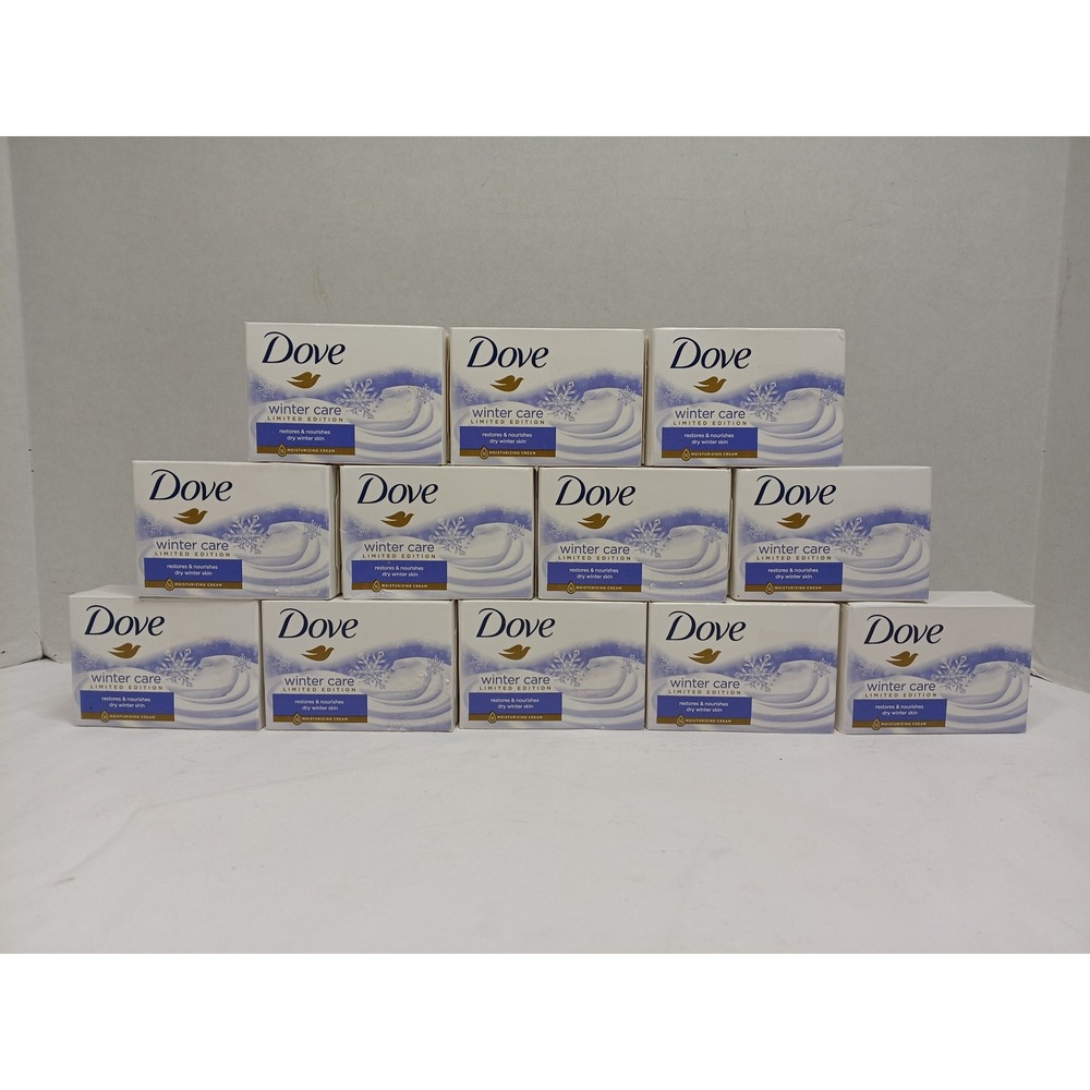 Dove Winter Care Limited Edition Beauty Bar 12 Pack Moisturizing for Dry Skin
